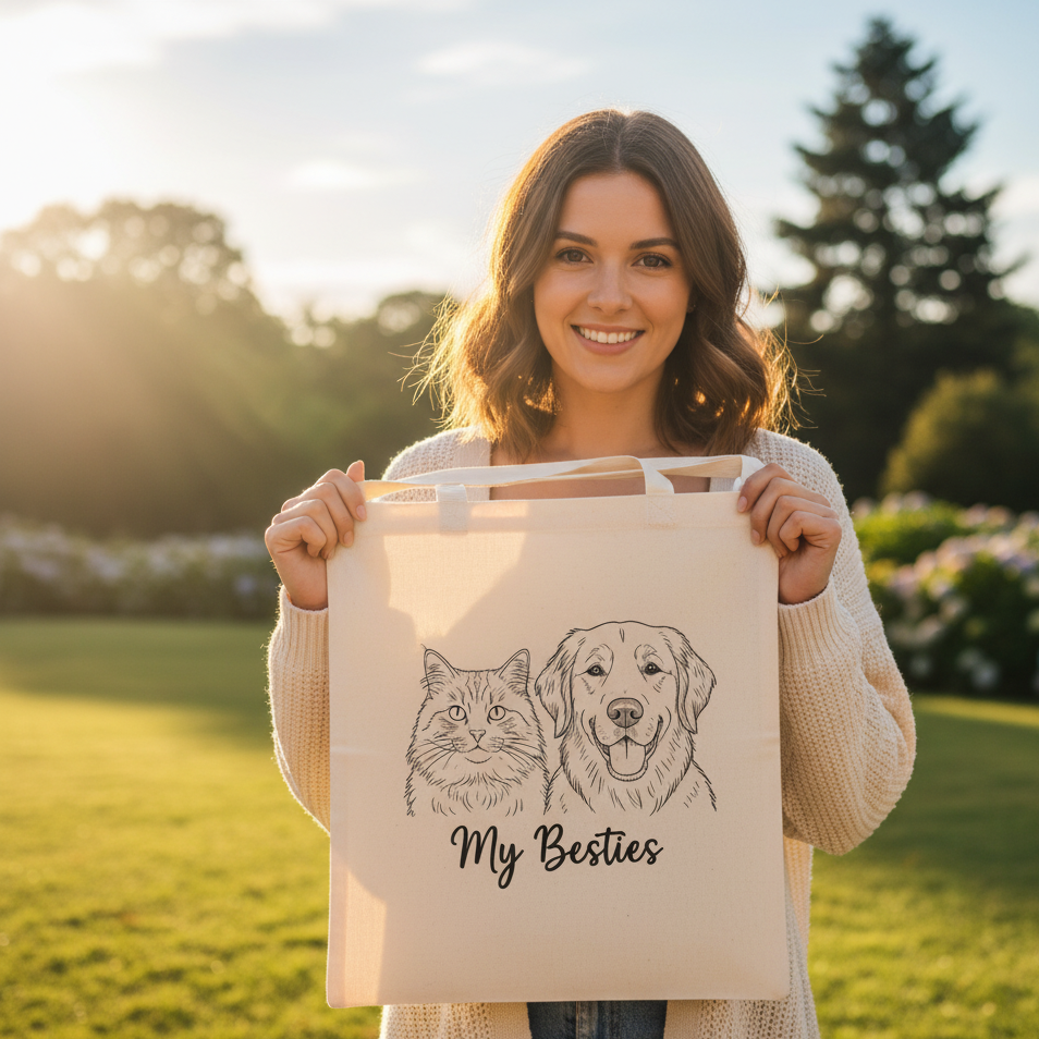 Custom Pet Tote Bag