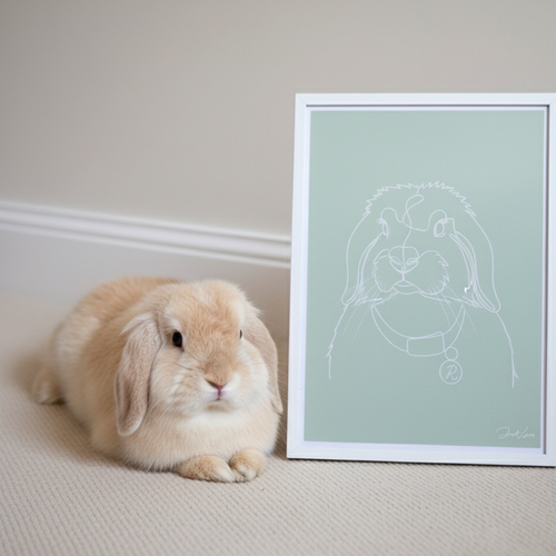 Custom Pet Wooden Framed Poster